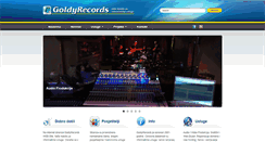 Desktop Screenshot of goldyrecords.com