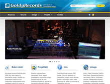 Tablet Screenshot of goldyrecords.com
